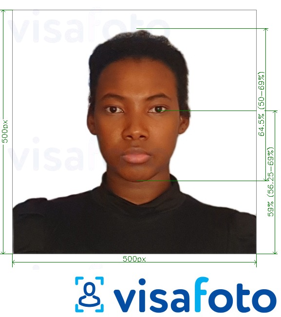 Exemplu de fotografie pentru Rwanda Africa de Est Turistic Visa on-line cu aceeași dimensiune indicată
