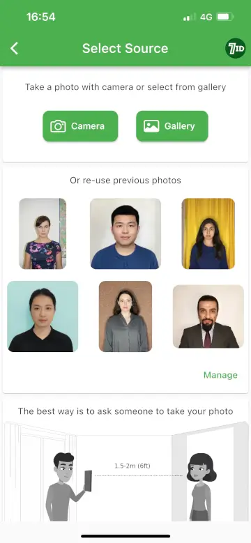 7ID App: Colombia e-Visa Photo Maker