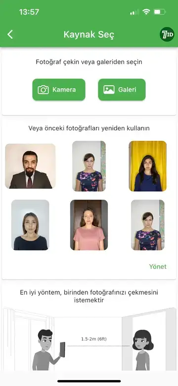 7ID lietotne: Turcijas pases fotoattēlu veidotājs