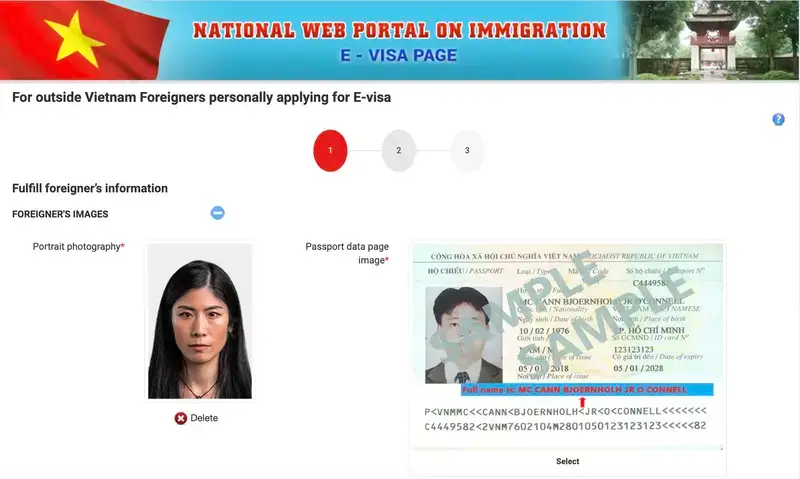 Comment joindre une photo à une demande de visa électronique pour le Vietnam ?